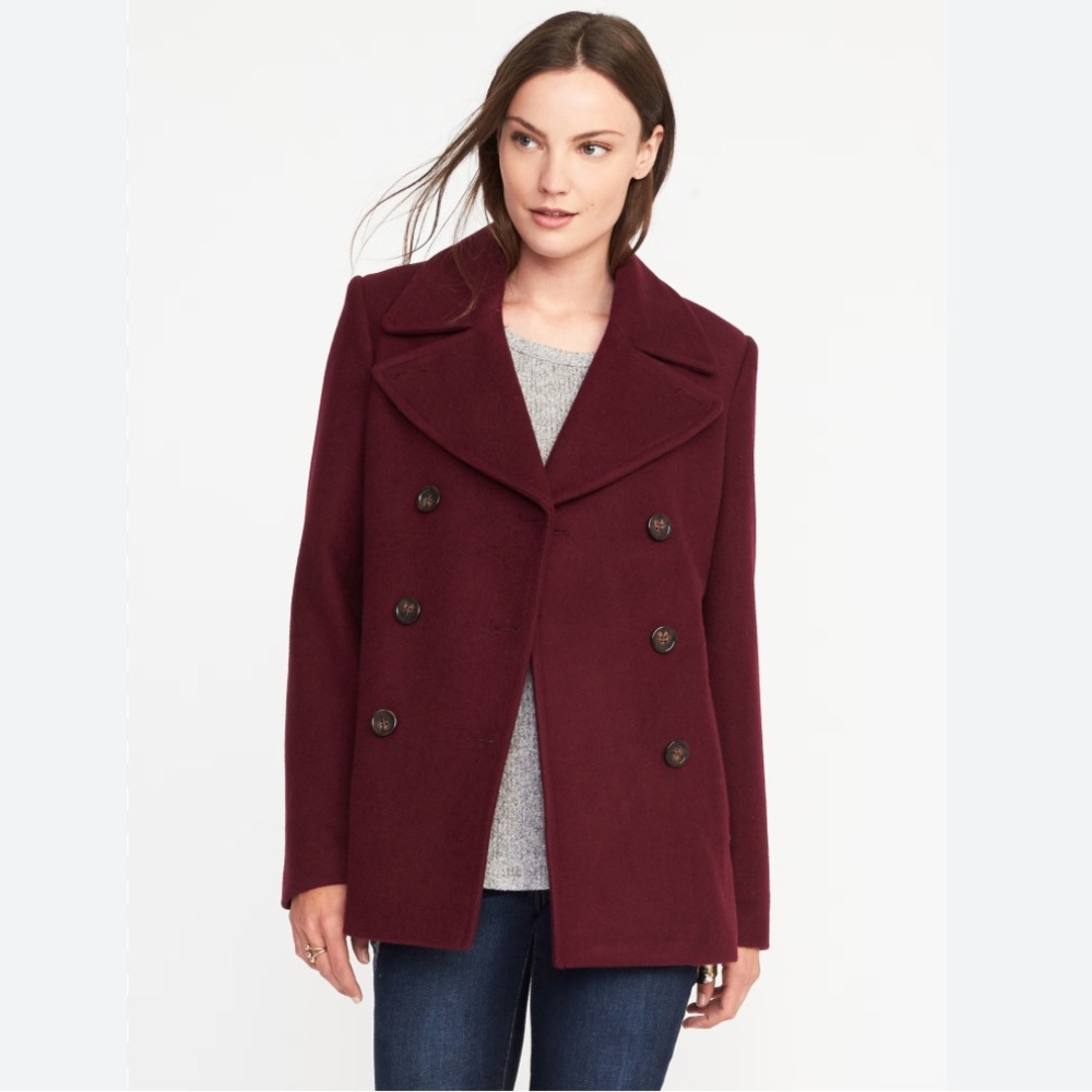 Old Navy Woman’s Soft-Brushed Peacoat